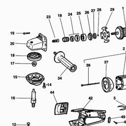 Black & Decker KG2024 ANGLE GRINDER spare parts