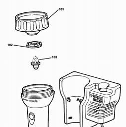 Black & Decker VP215 TORCH spare parts