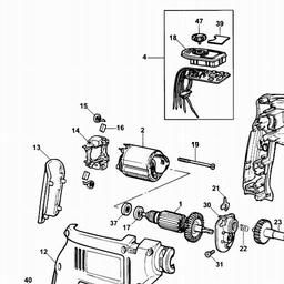 Black & Decker KD1000 DRILL spare parts