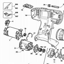 DeWalt DW912K spare parts