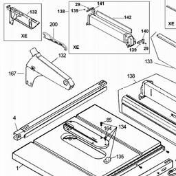 DeWalt DW744 spare parts