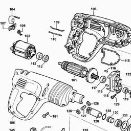 Black & Decker KD950K ROTARY HAMMER spare parts