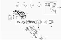 Black & Decker KX1800 HEATGUN spare parts