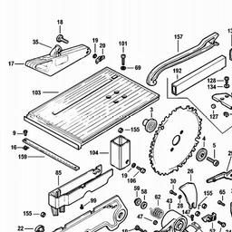 Elu EMTS711 spare parts