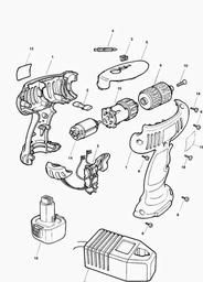 Black & Decker KC1461FK CORDLESS DRILL spare parts