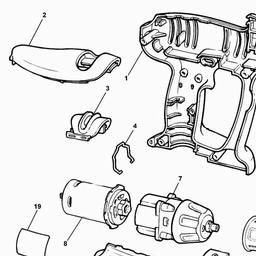 Black & Decker KC1282FK CORDLESS DRILL spare parts