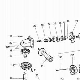 Black & Decker KG1825 ANGLE GRINDER spare parts