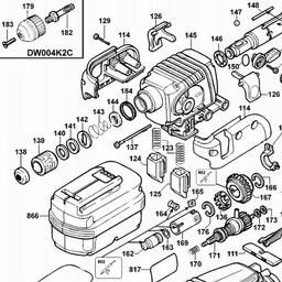 DeWalt DW004K spare parts