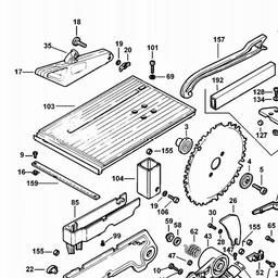 DeWalt DW711 spare parts