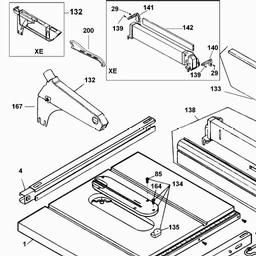 DeWalt DW744 spare parts