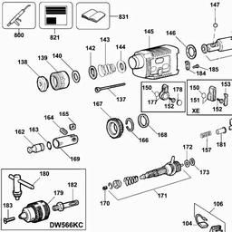 DeWalt DW566 spare parts