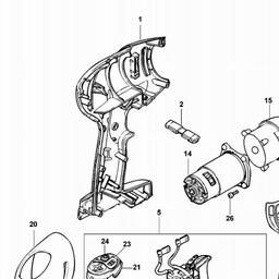 Black & Decker HP96K CORDLESS DRILL spare parts