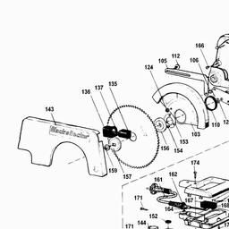 Black & Decker KS805 MITRE SAW spare parts