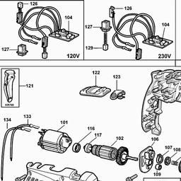 Black & Decker KR550CRE DRILL spare parts
