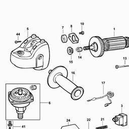 Black & Decker AST6XC ANGLE GRINDER spare parts