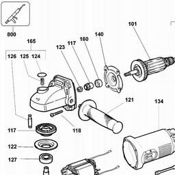 DeWalt DW808 spare parts