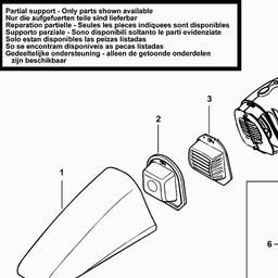 Black & Decker AV1210 CAR VAC spare parts