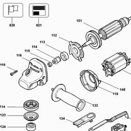 Black & Decker CD500 ANGLE GRINDER spare parts