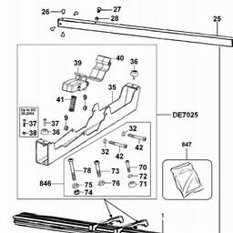 DeWalt DE7023 spare parts