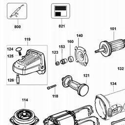 DeWalt D28128 spare parts
