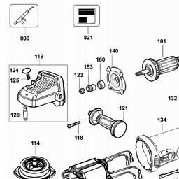 DeWalt D28127 spare parts