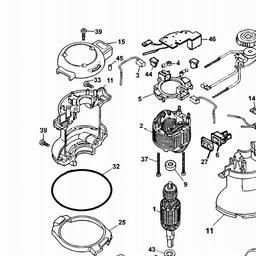 DeWalt DW423 spare parts