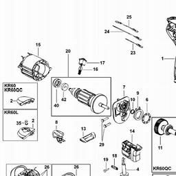 Black & Decker KR60 HAMMER DRILL spare parts