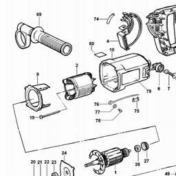 DeWalt DW580EK spare parts