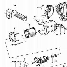DeWalt DW581EK spare parts