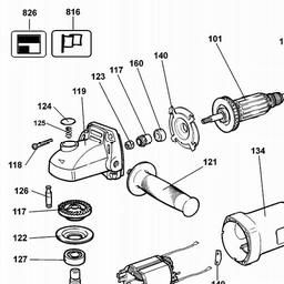 DeWalt DW806 spare parts