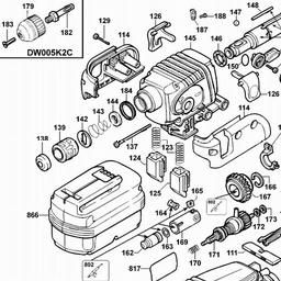 DeWalt DW005K spare parts
