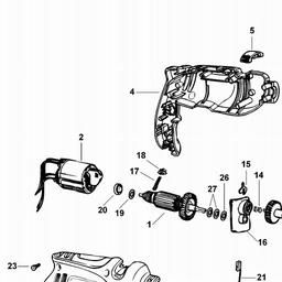 Black & Decker KR513CK HAMMER DRILL spare parts