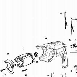 DeWalt D25102K spare parts