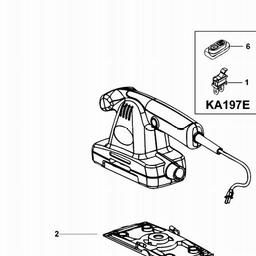 Black & Decker KA197E SANDER spare parts