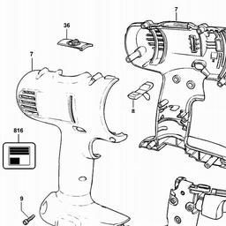 DeWalt DC729K spare parts