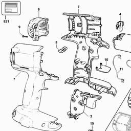 DeWalt DC987K spare parts