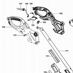Black & Decker GL675 STRING TRIMMER spare parts