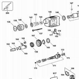 DeWalt D25002K spare parts
