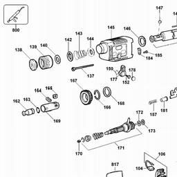 DeWalt D25003K spare parts