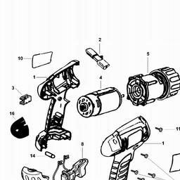 Black & Decker CD12CAH CORDLESS DRILL spare parts