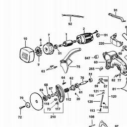 DeWalt DW743 spare parts