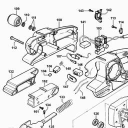 Black & Decker KA85EK BELT SANDER spare parts