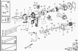 DeWalt D21520 spare parts