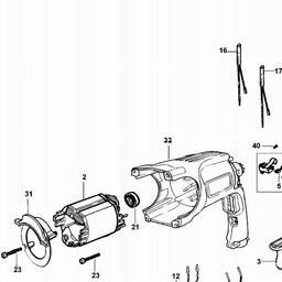 DeWalt D25101K spare parts