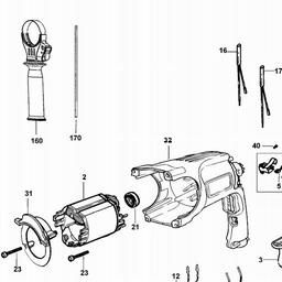 DeWalt D25103K spare parts