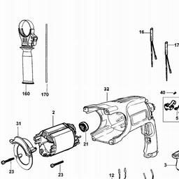 DeWalt D25104K spare parts