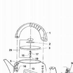 Black & Decker DK15 KETTLE spare parts