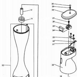 Black & Decker SB25G BLENDER spare parts