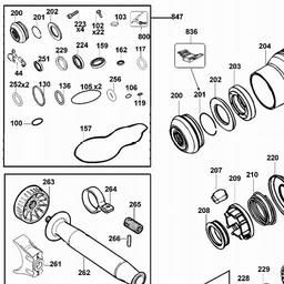 DeWalt D25701K spare parts