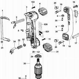 DeWalt D25700K spare parts